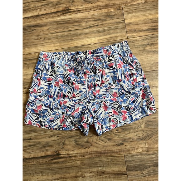Tommy Bahama Short Women's XL‎ Floral Linen Bermuda 8" Inseam Vacation - Picture 1 of 6